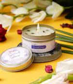 eCraftIndia Sound Sleep Hand Poured Soya Wax Candle (100 Gm burn time up to 24 hrs)