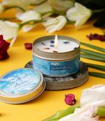 eCraftIndia Spiritual Aura Hand Poured Soya Wax Candle (100 Gm burn time up to 24 hrs)