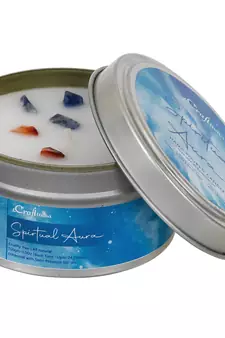 eCraftIndia Spiritual Aura Hand Poured Soya Wax Candle (100 Gm burn time up to 24 hrs)