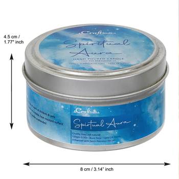 eCraftIndia Spiritual Aura Hand Poured Soya Wax Candle (100 Gm burn time up to 24 hrs) 4