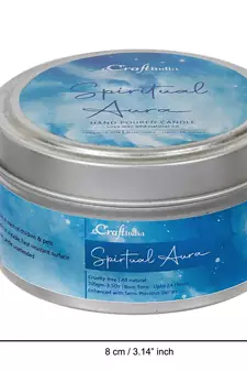eCraftIndia Spiritual Aura Hand Poured Soya Wax Candle (100 Gm burn time up to 24 hrs)