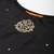 Indo Era Black Floral Embroidered Straight Kurta Palazzo Dupatta Set