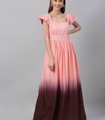 EthnoVogue Made To Measure Wine N White TENCEL Square Neck Kurti