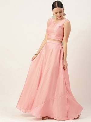 EthnoVogue Made To Measure Pink Embroidered Indowestern Set 2