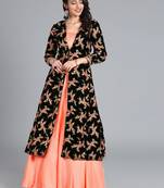 EthnoVogue Made To Measure Velvet Indowestern Set