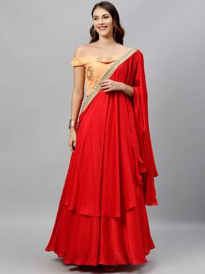 EthnoVogue Made To Measure Cape Style Lehenga Set 1