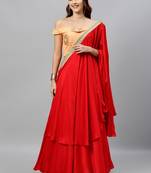 EthnoVogue Made To Measure Cape Style Lehenga Set