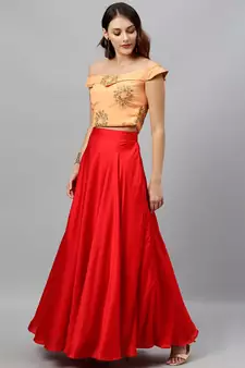 EthnoVogue Made To Measure Cape Style Lehenga Set