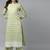 Indo Era Green Floral Embroidered Straight Kurta With Palazzo Set