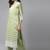 Indo Era Green Floral Embroidered Straight Kurta With Palazzo Set