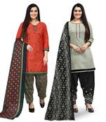 Multicolor floral print blended cotton salwar