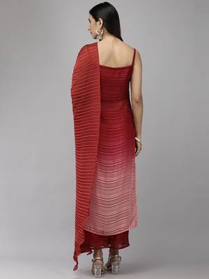 Indo Era Maroon Straight Kurta Trouser With Dupatta Set 2