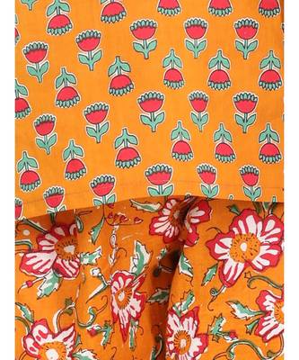 BownBee Cotton Top Harem Set for Girls- Orange 3