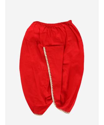 BownBee Pure Cotton Full Sleeve Jamna Set For Boys- Red 3