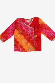 BownBee Pure Cotton Full Sleeve Jamna Set For Boys- Red
