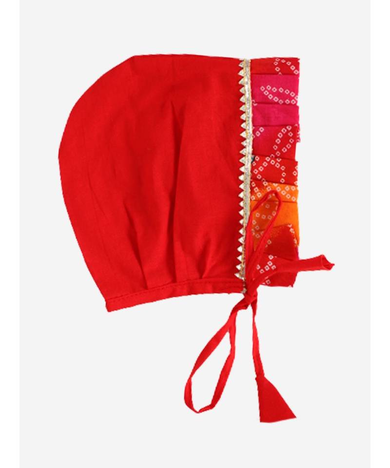 BownBee Pure Cotton Full Sleeve Jamna Set For Boys- Red