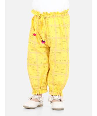 BownBee Printed Harem Set of 2 for Girls- Yellow 2