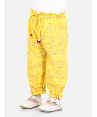 BownBee Printed Harem Set of 2 for Girls- Yellow 4