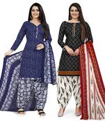 Multicolor floral print blended cotton salwar