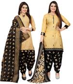 Multicolor floral print blended cotton salwar