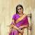 Magenta woven silk saree with blouse