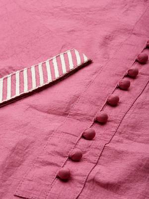 Indo Era Pink Solid Kurta Palazzo with Dupatta Set 5