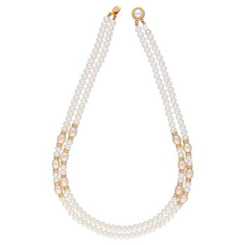 2 Line Oval Pearl Set 3