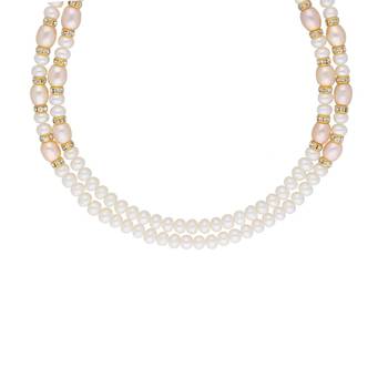 2 Line Oval Pearl Set 4