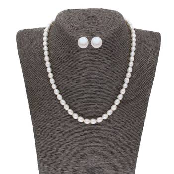 Single Line 4-5MM Oval Pearl Set 1