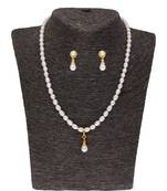 Sri Jagdamba Pearls Button  Drop pearl set