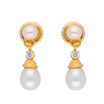 Sri Jagdamba Pearls Button  Drop pearl set 2
