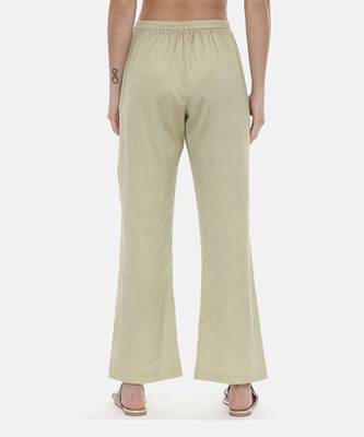 Green Silk Embroidred Pants 5