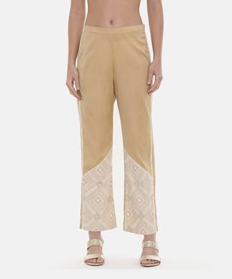 Gold Silk Embroidred Pants 2