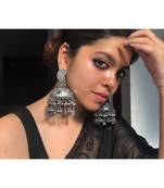 Traditional Jhumka, Elegant, Unique, Indian & Pakistani Jewelry, Party and Casual Wear, Handmade Silver Jhumka