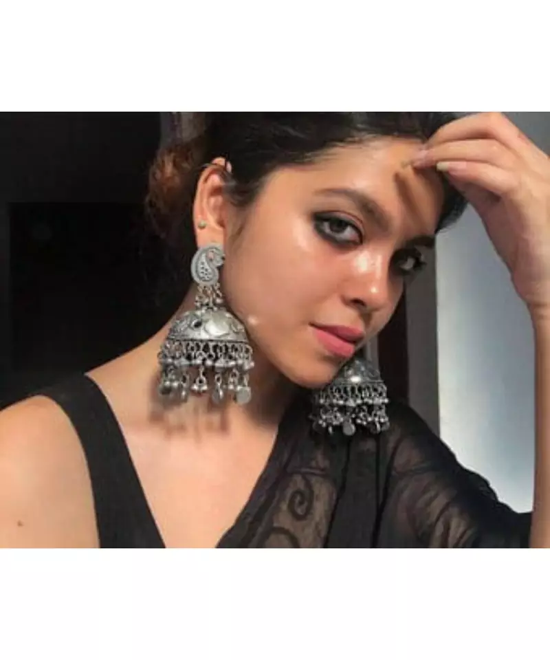 Traditional Jhumka, Elegant, Unique, Indian & Pakistani Jewelry, Party and Casual Wear, Handmade Silver Jhumka