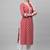 Indo Era Red Khari Printed Straight Kurta with Pant Sets