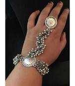Ghungroo haathphool hand harness hand accessories traditional wear wedding indian oxidized German silver