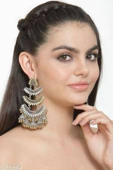 Dual tone jhumki earrings, German silver, indian oxidised, antique finish, boho hippie, gifts for