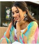 Oxidized Mirror Jhumka,  German Silver Jewelry, Handmade Jewelry, Handmade Earrings, Antique Earrings, Earrings