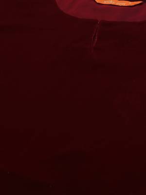 Indo Era Maroon Velvet Kurta Palazzo With Dupatta Sets 5