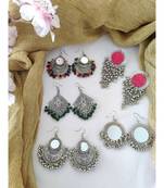 DAILYWEAR OXIDIZED EARRINGS, German silver indian oxidised boho hippie gypsy jewellery, gifts for her