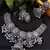 German Silver oxidised set with Jhumki boho tribal jewelry/ Temple jewellery handmade oxidized choker set/ antique set