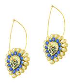 Blue Cubic Zirconia hoops