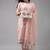 Indo Era Baby Pink Embroidered Straight Kurta Trouser With Dupatta Set
