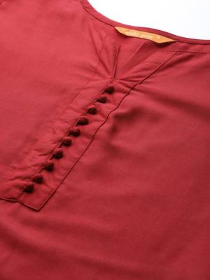 Indo Era Solid Straight Kurta With Palazzo Set 5