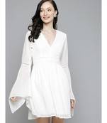 White Boho Sleeve Skater Dresses