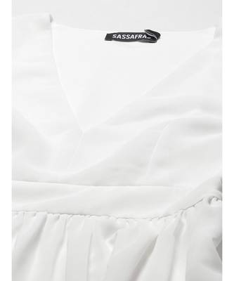 White Boho Sleeve Skater Dresses 5