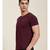 Burgundy Slim Fit MASCLN ORIGINAL tops