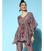 White Patola Short Kaftan Top