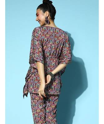 White Patola Short Kaftan Top 5